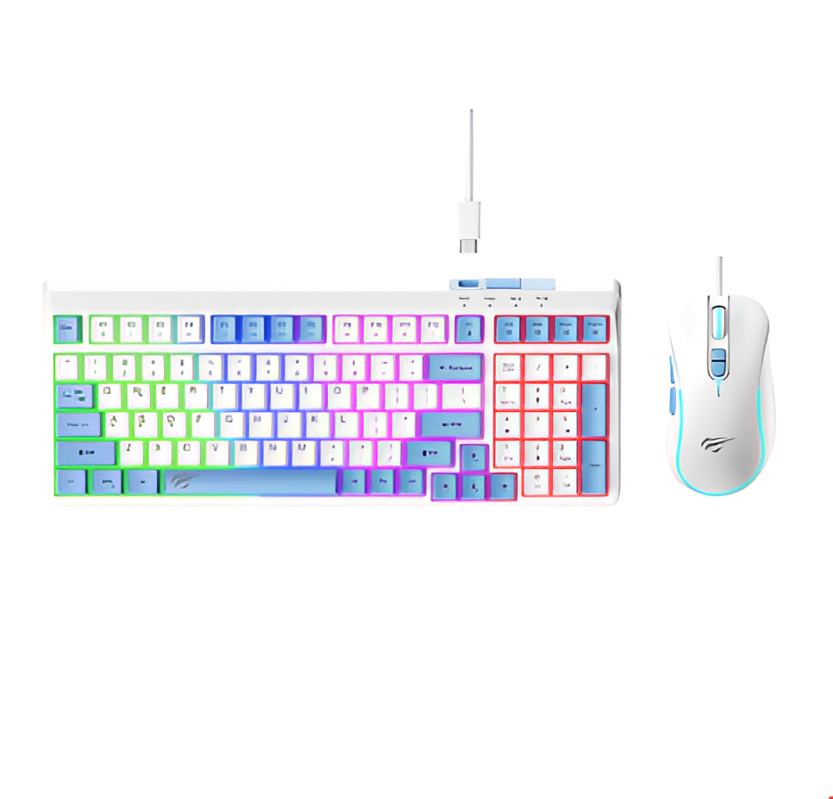Havit Gamenote KB891 CM Rainbow Backlit Gaming Keyboard & Mouse Combo
