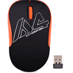 A4TECH G3-300N Black-Orange Wireless Mouse