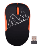 A4TECH G3-300N Black-Orange Wireless Mouse
